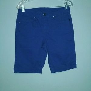 Faded Glory brand cotton spandex cuffed jean short
